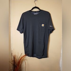 Carhartt Mens Gray Short Sleeve Cotton Blend Relaxed Fit Size Medium T-shirt